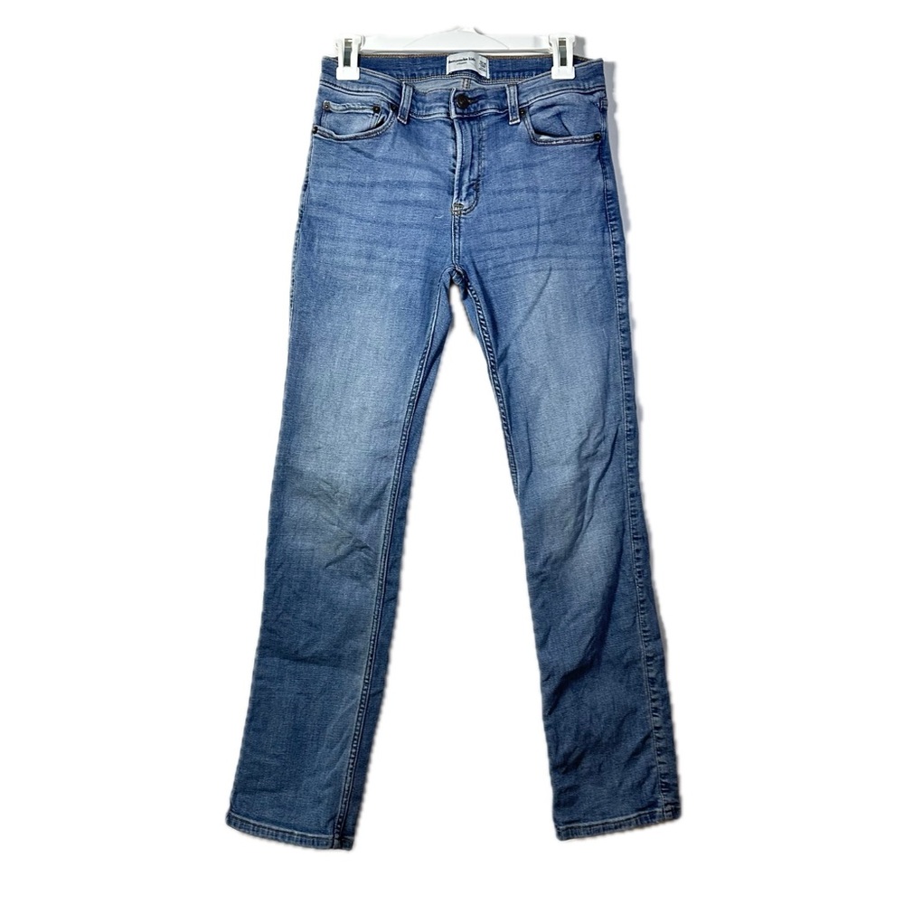 Abercrombie Kids Jeans Adjustable Waist Straight Medium Wash Size 13/14 Long